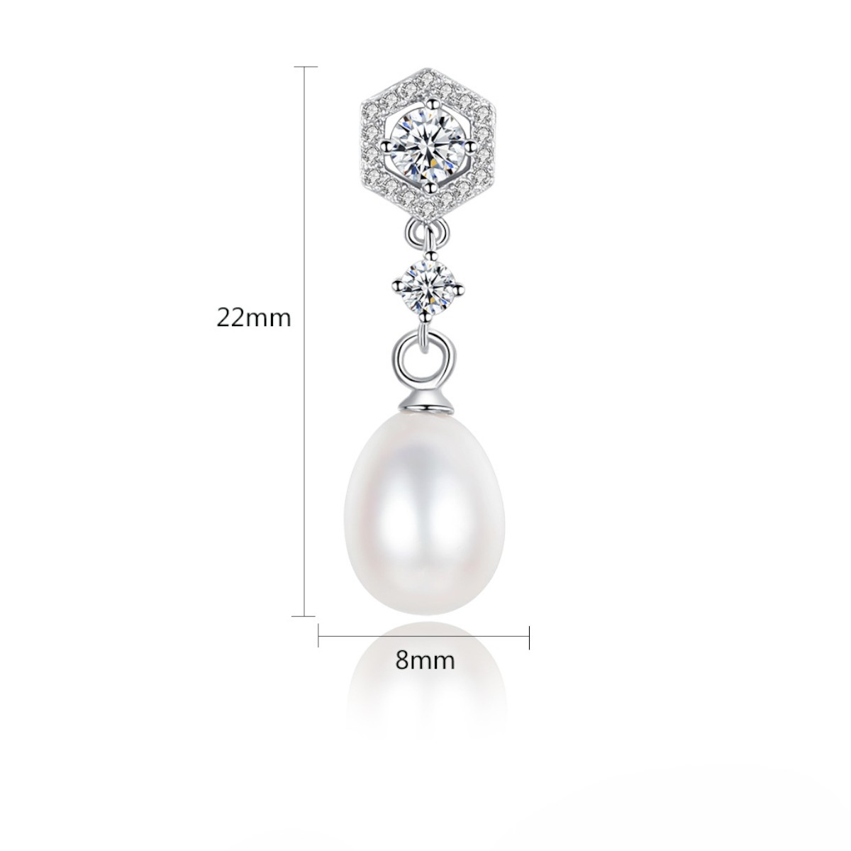 S925 Silver Freshwater Pearl Earrings for Women – Elegant Pearl Jewelry