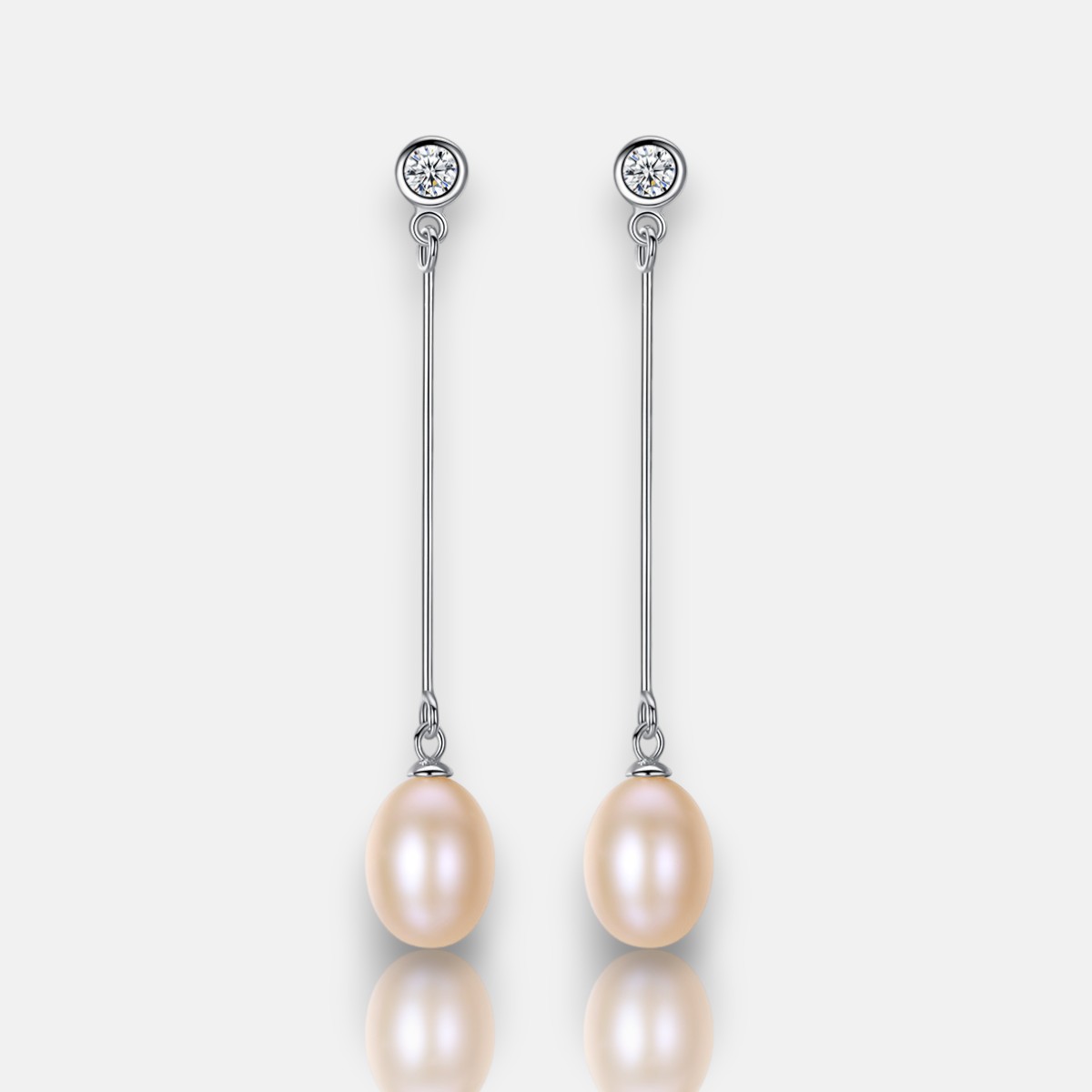 Freshwater Pearl Earrings – Elegant S925 Silver Jewelry for Women