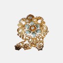 turquoise pendant pin