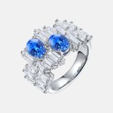 Cultivated cobalt spinel ring
