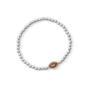 Silver football bracelet