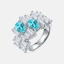 Cultivated Paraiba ring