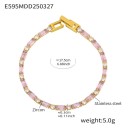 Pink zircon bracelet
