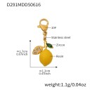 Gold leaf lemon pendant