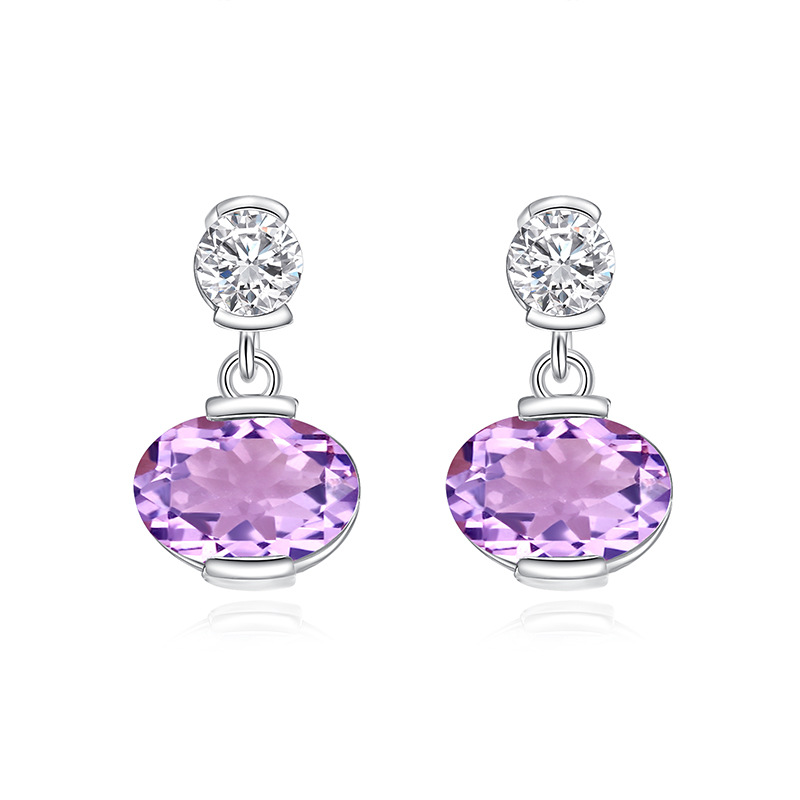 Lantern Necklace Set – S925 Sterling Silver with Natural Gemstones | Blingku