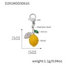 Silver leaf lemon pendant