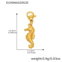 Gold seahorse pendant*4