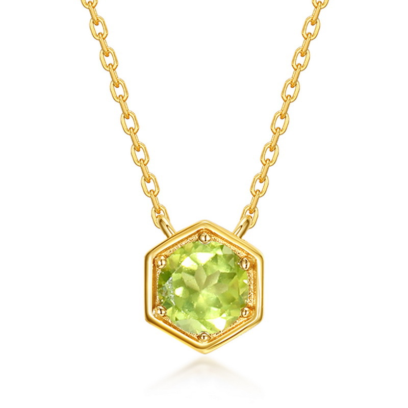 August Birthstone Necklace – Peridot