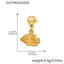 Gold fish pendant*4