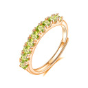 Peridot Crystal Band