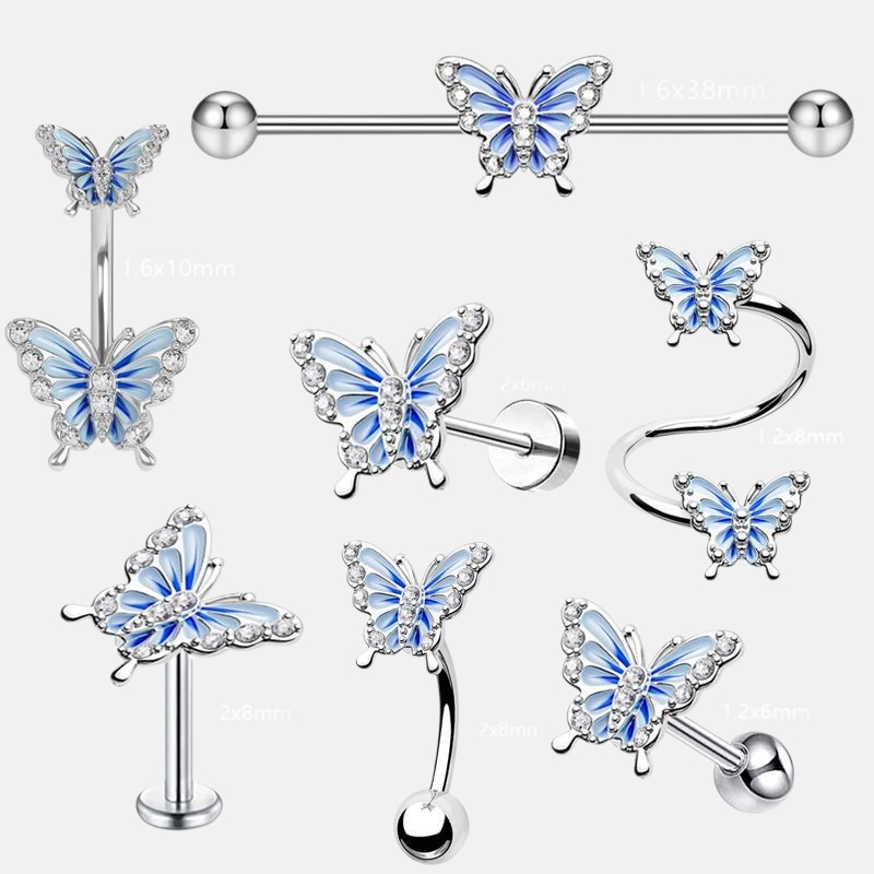 Jewelry Store Ear Piercing – 7PCS Mixed Piercing Jewelry Set