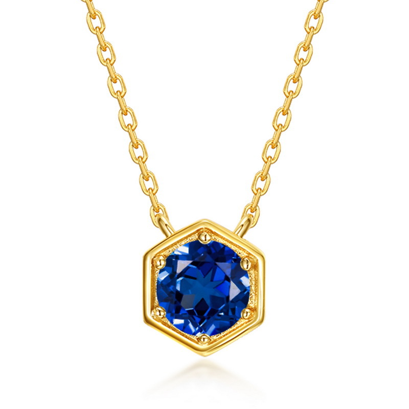 September Birthstone Necklace – Sapphire