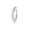 Silver Arc Bar with CZ