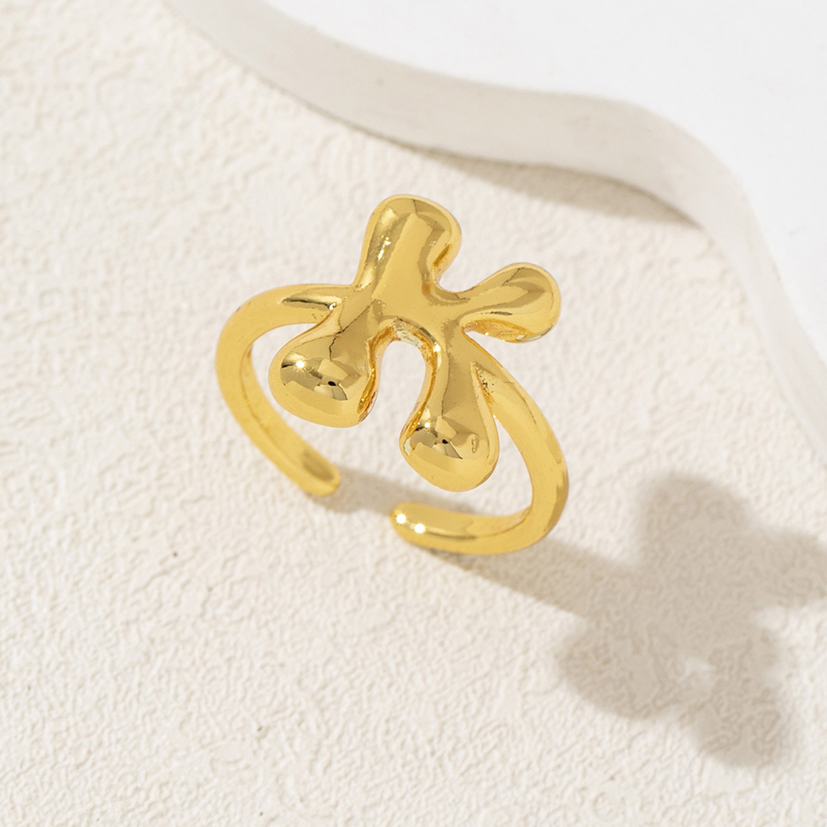 Letter Ring – Polished Mirror Finish Alphabet Initial Ring