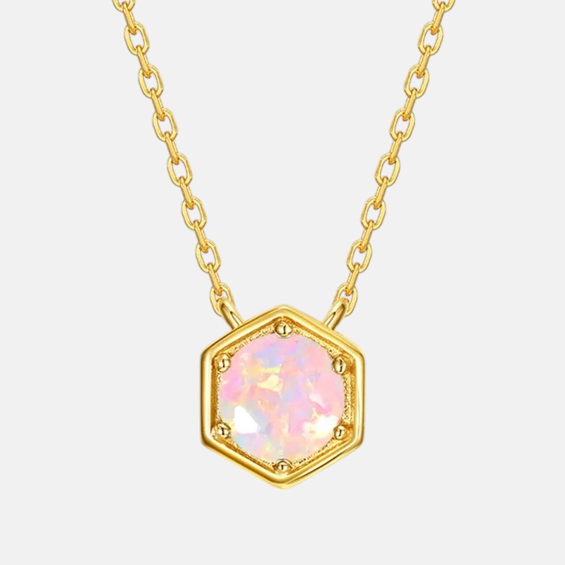 October Birthstone Necklace – Opal or Tourmaline Jewelry under $80