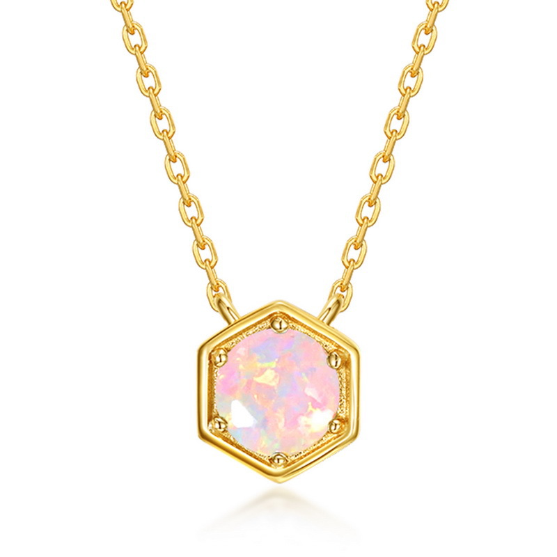 October Birthstone Necklace – Opal or Tourmaline