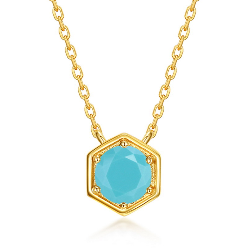 December Birthstone Necklace – Tanzanite, Turquoise, or Zircon under $80