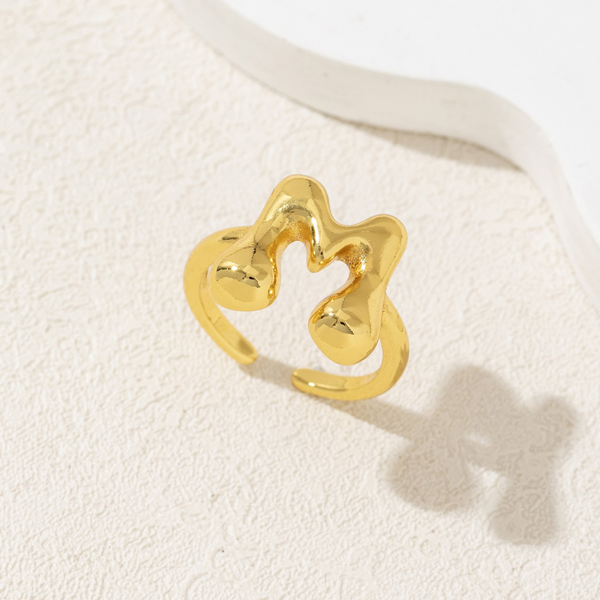 Letter Ring – Polished Mirror Finish Alphabet Initial Ring