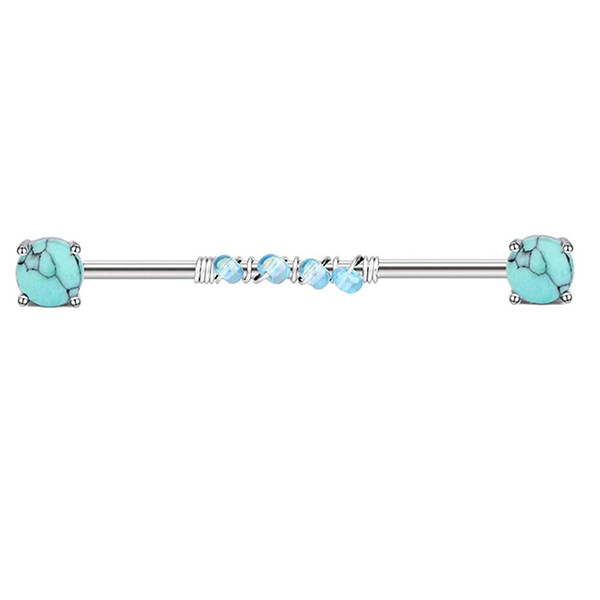 Double Ear Piercing Jewelry – Long Bar Industrial Bridge Piercing Earring
