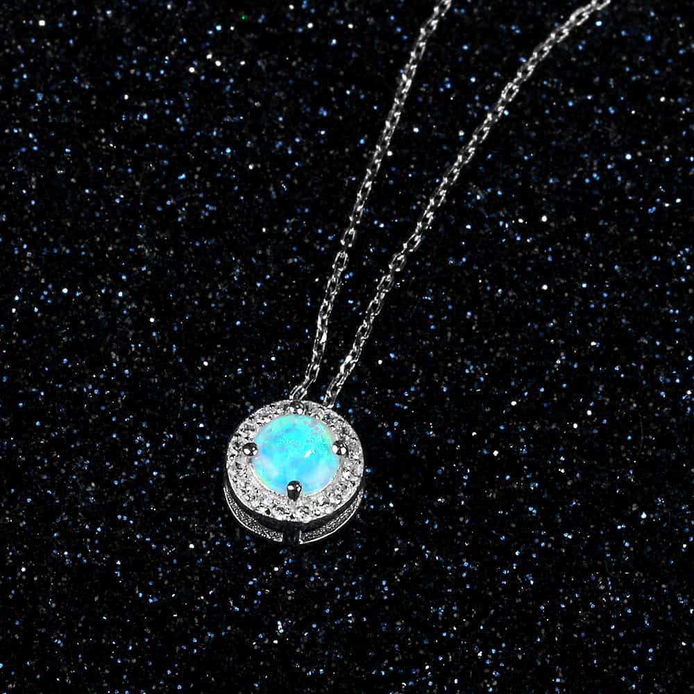 Opal Necklace for Women – Elegant S925 Silver Pendant