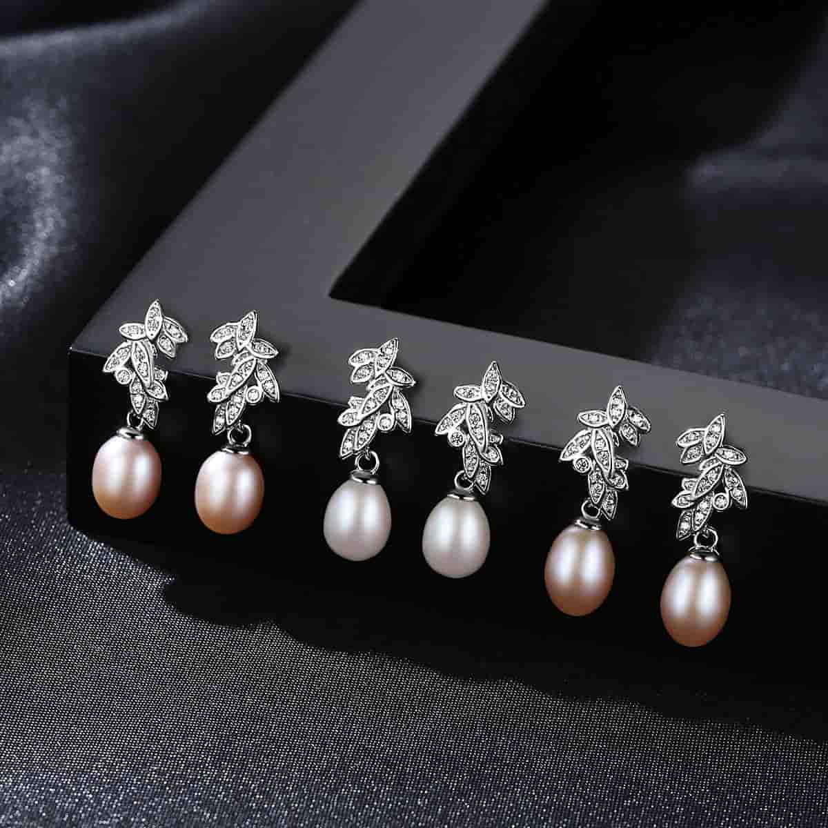 Freshwater Pearl Earrings for Women – Elegant Silver Jewelry
