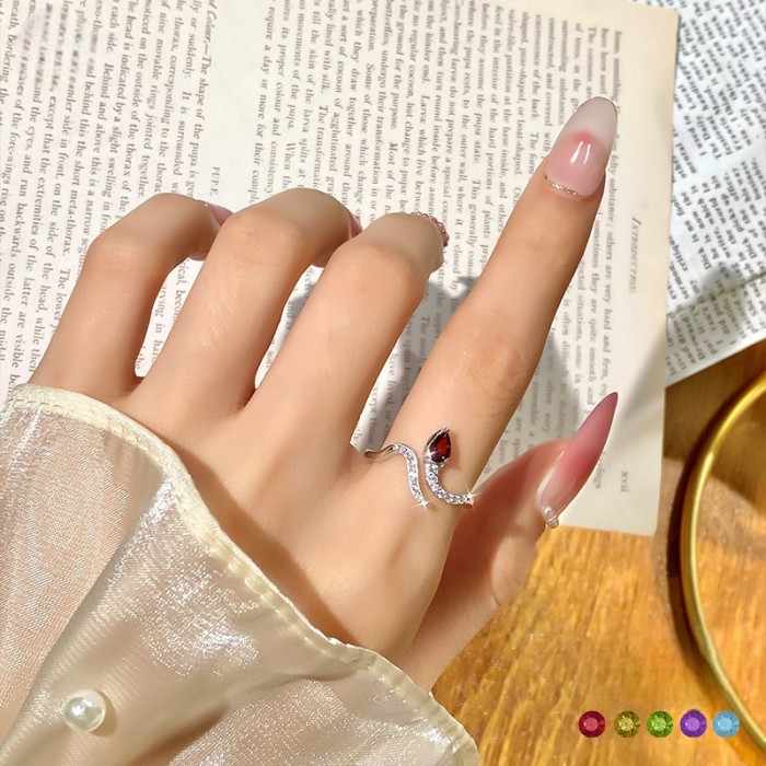 Snake Ring – S925 Sterling Silver Adjustable Serpent Design