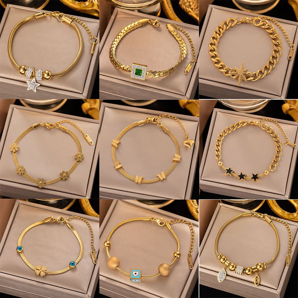 Everyday Gold Plated Chain Bracelets