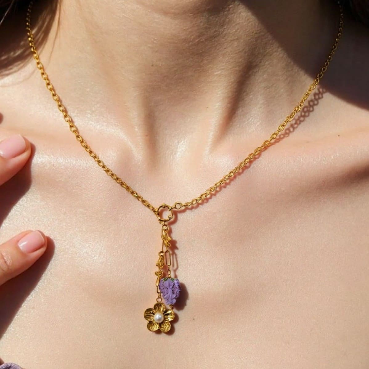 Under $20 – Fresh Fruit Series Y-Shaped Multi-Pendant Necklaces (5 Styles)