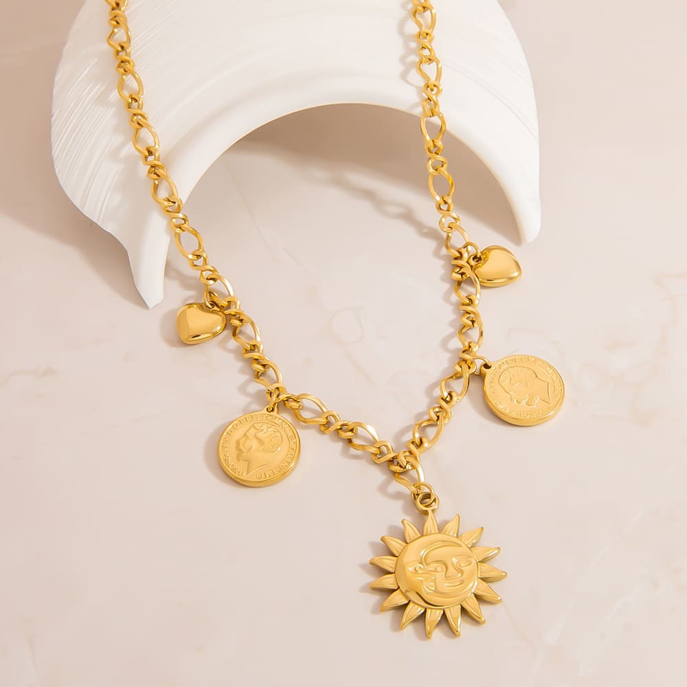 Matching Necklaces for Couples – Angel & Devil Vintage Skull Pendant Set