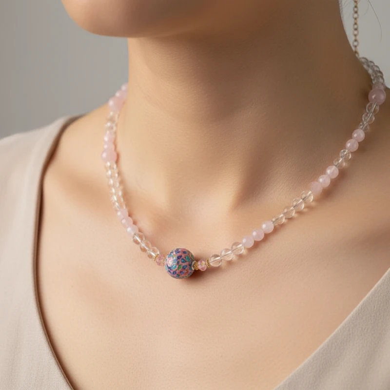 Crystal Necklace – Elegant Natural Crystal Pendant Jewelry