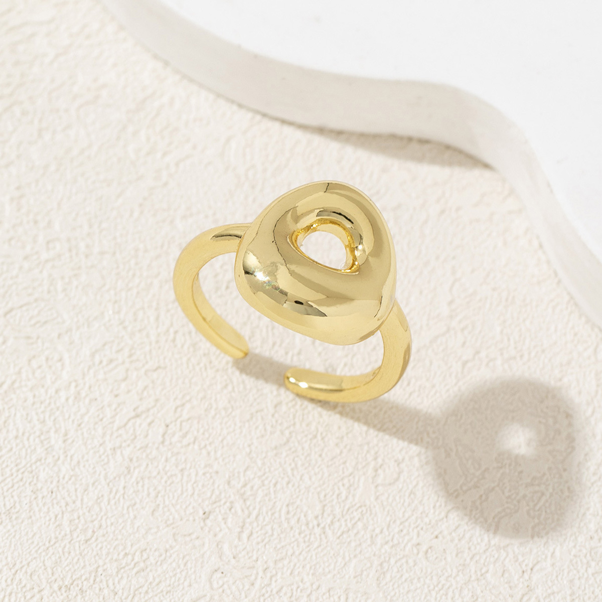 Letter Ring – Polished Mirror Finish Alphabet Initial Ring