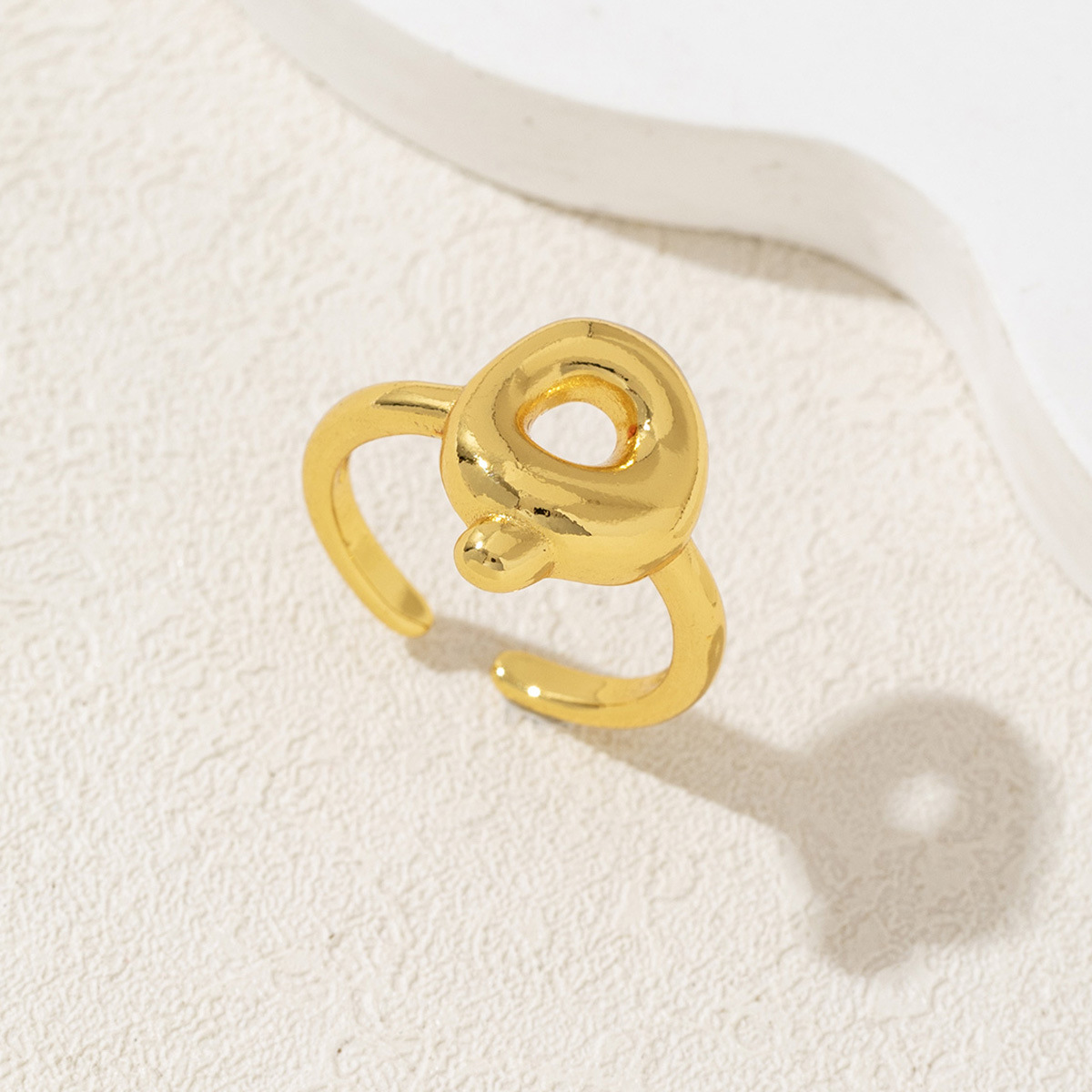 Letter Ring – Polished Mirror Finish Alphabet Initial Ring