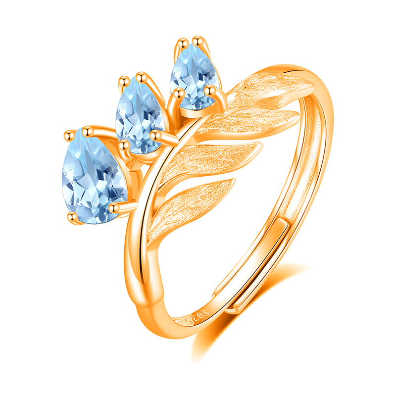 Leaf Pendant Necklace Set – S925 Sterling Silver Crystal Jewelry | Blingku