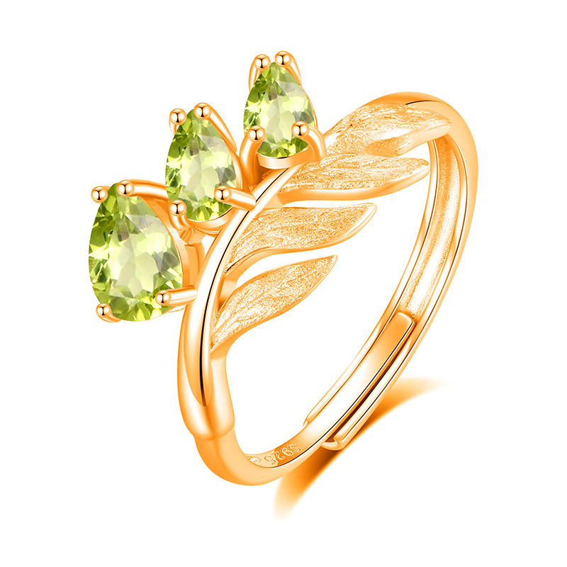 Leaf Pendant Necklace Set – S925 Sterling Silver Crystal Jewelry | Blingku