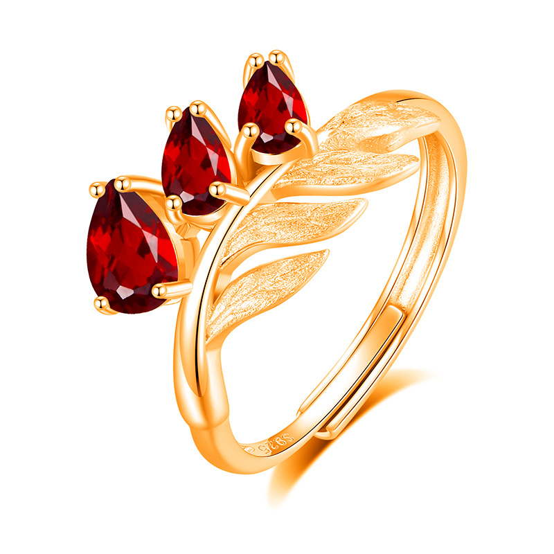 Leaf Pendant Necklace Set – S925 Sterling Silver Crystal Jewelry | Blingku