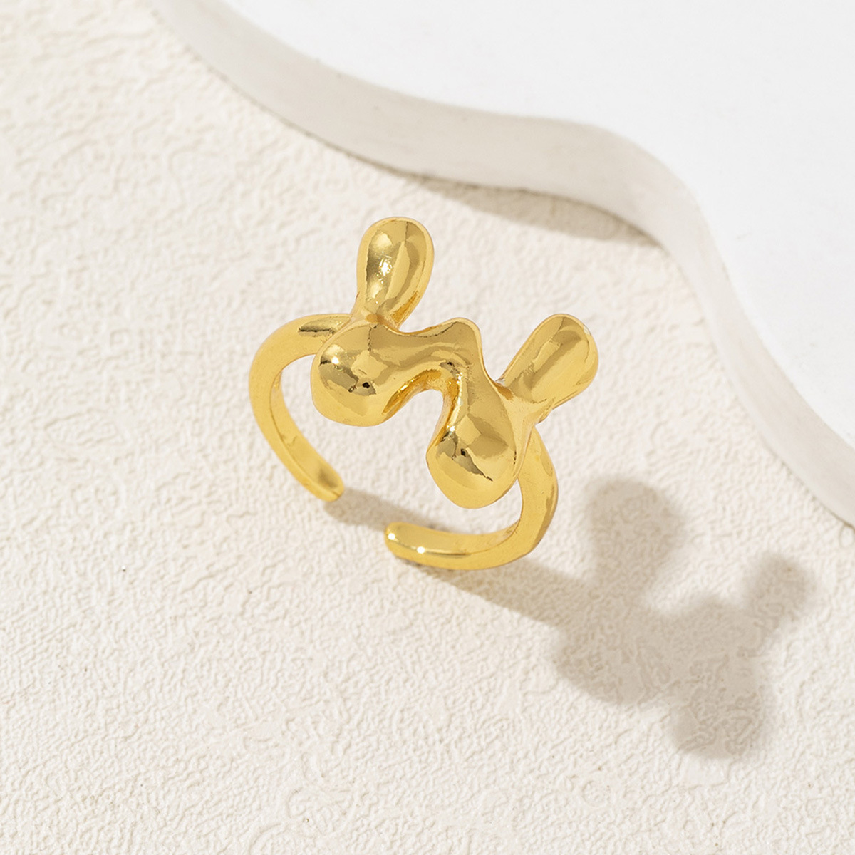 Letter Ring – Polished Mirror Finish Alphabet Initial Ring