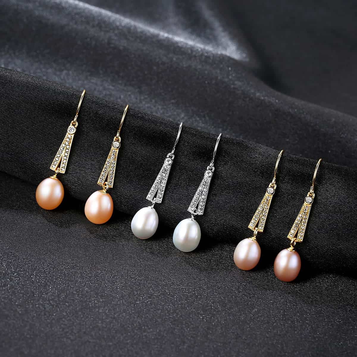 Freshwater Pearl Earrings for Women - S925 Silver, Elegant and Timeless Design