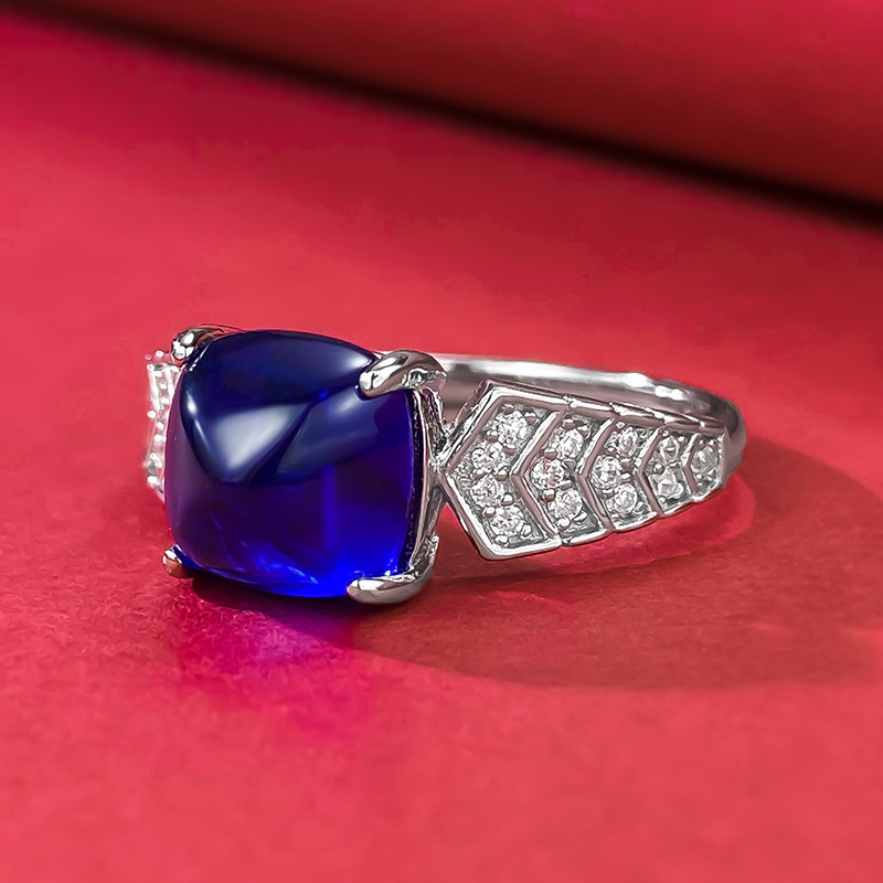 Sapphire Ring – Royal Blue Sugarloaf S925 Silver Ring