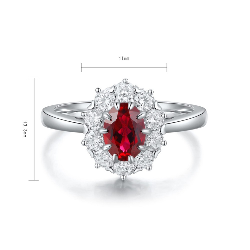 Ruby Promise Ring – Lab-Created Gem in Sterling Silver