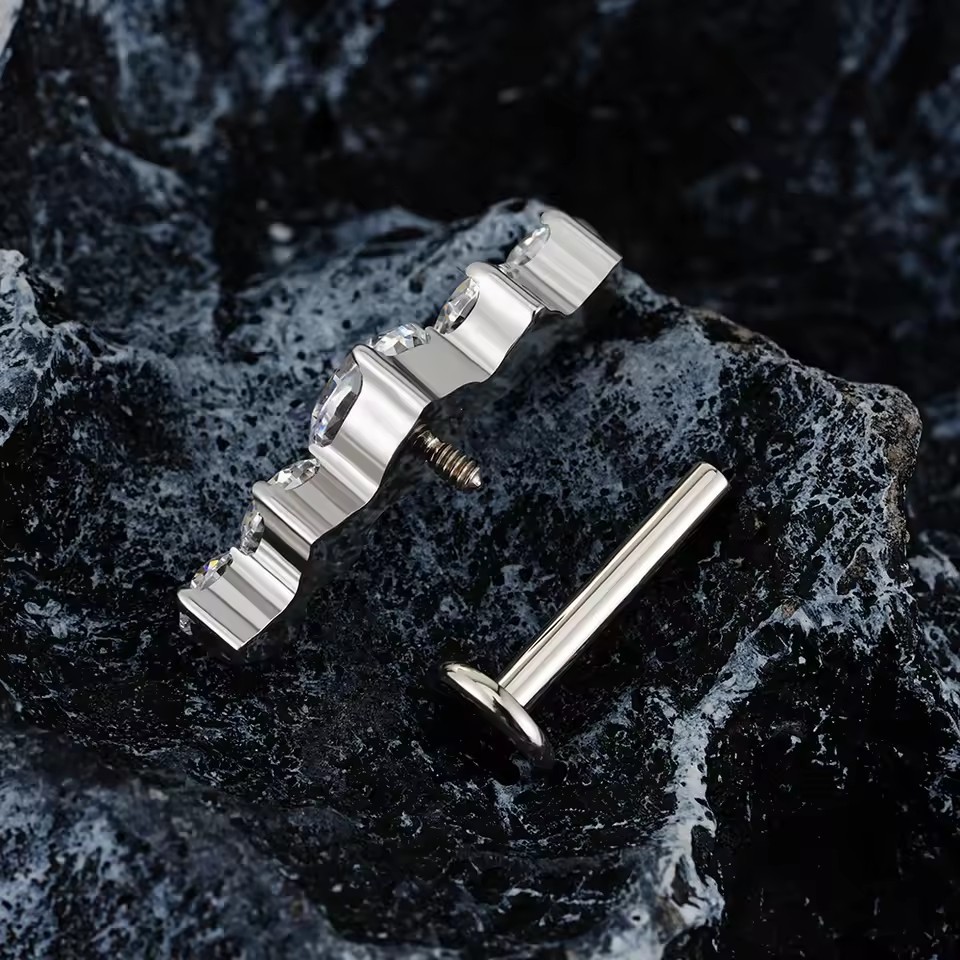 Minimalist Cartilage Stud Earrings – Flat Back Surgical Steel Piercing Jewelry