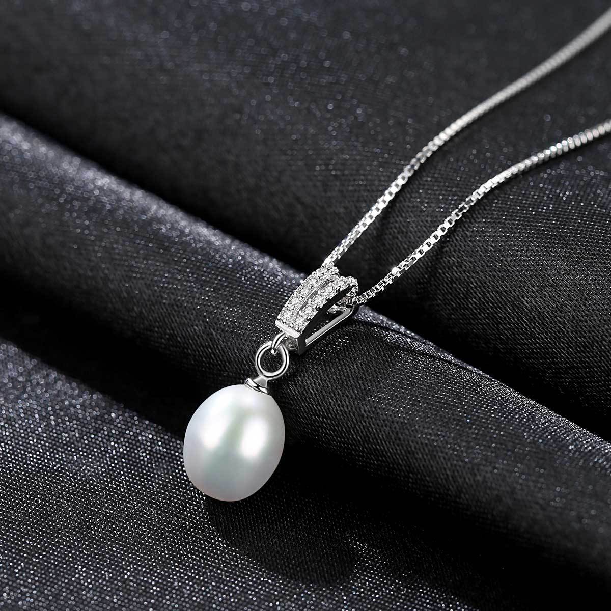 Pearl Pendant for Women – Elegant S925 Sterling Silver Necklace