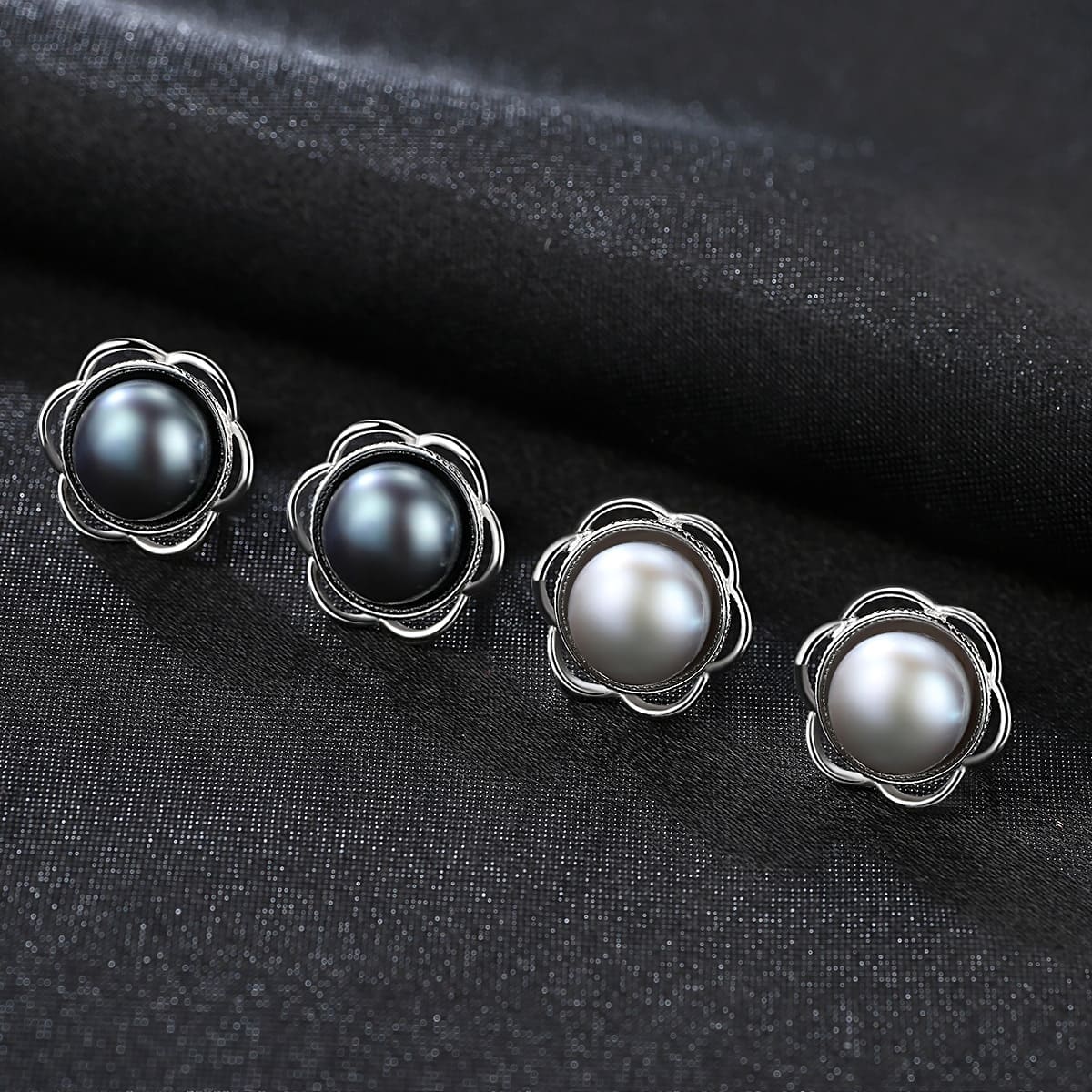 Elegant Freshwater Pearl Earrings in S925 Sterling Silver for Women