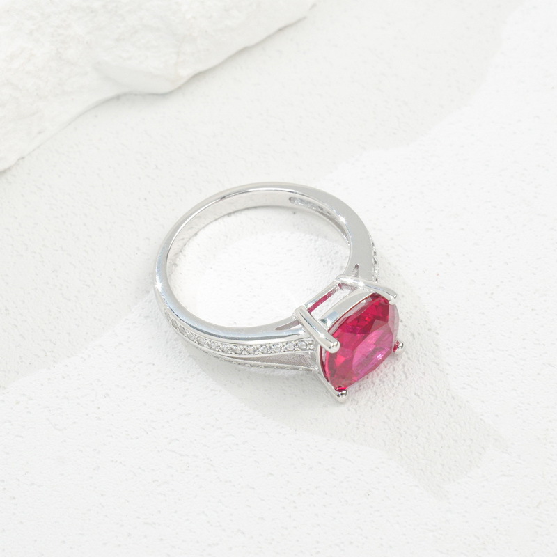 Ruby Heart Ring - 925 Sterling Silver – Elegant Index Finger Ring