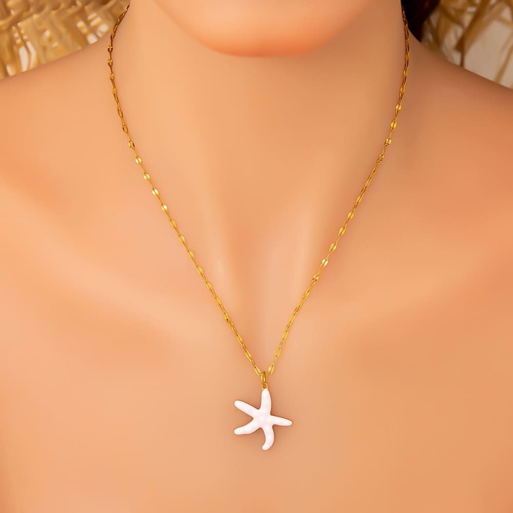 Trending Necklaces for Women – Minimalist Tropical Fish & Starfish Pendant Choker