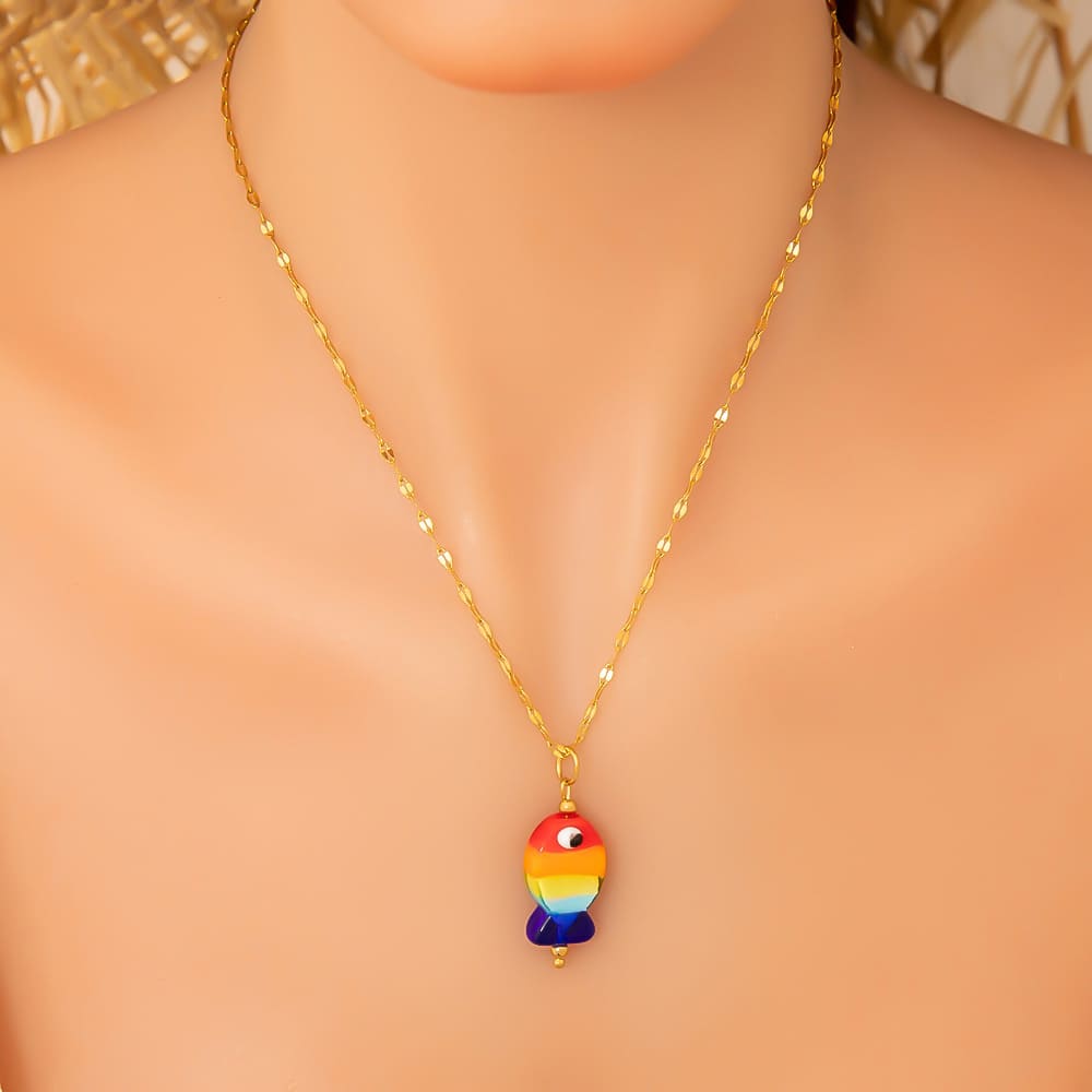 Trending Necklaces for Women – Minimalist Tropical Fish & Starfish Pendant Choker