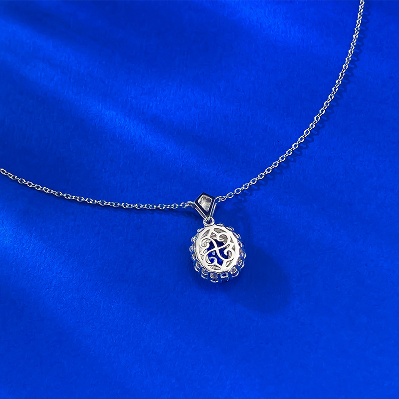 Sapphire Necklace – S925 Silver Luxury Sapphire Pendant