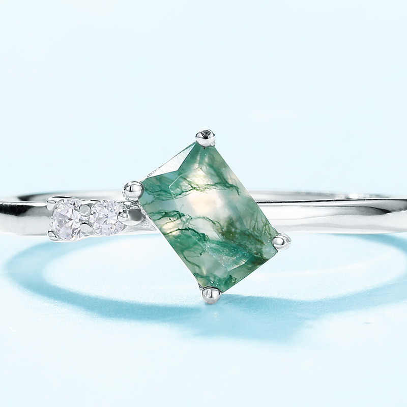 Open Adjustable Alexandrite Ring | S925 Sterling Silver Color‑Change Gem – Unique Statement Design