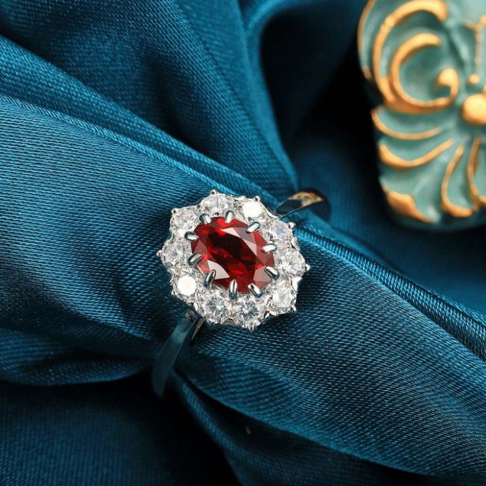 Ruby Promise Ring – Lab-Created Gem in Sterling Silver