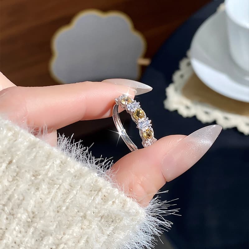 Cene Adjustable Vintage Gemstone Ring in Sterling Silver – Birthstone August Jewellery