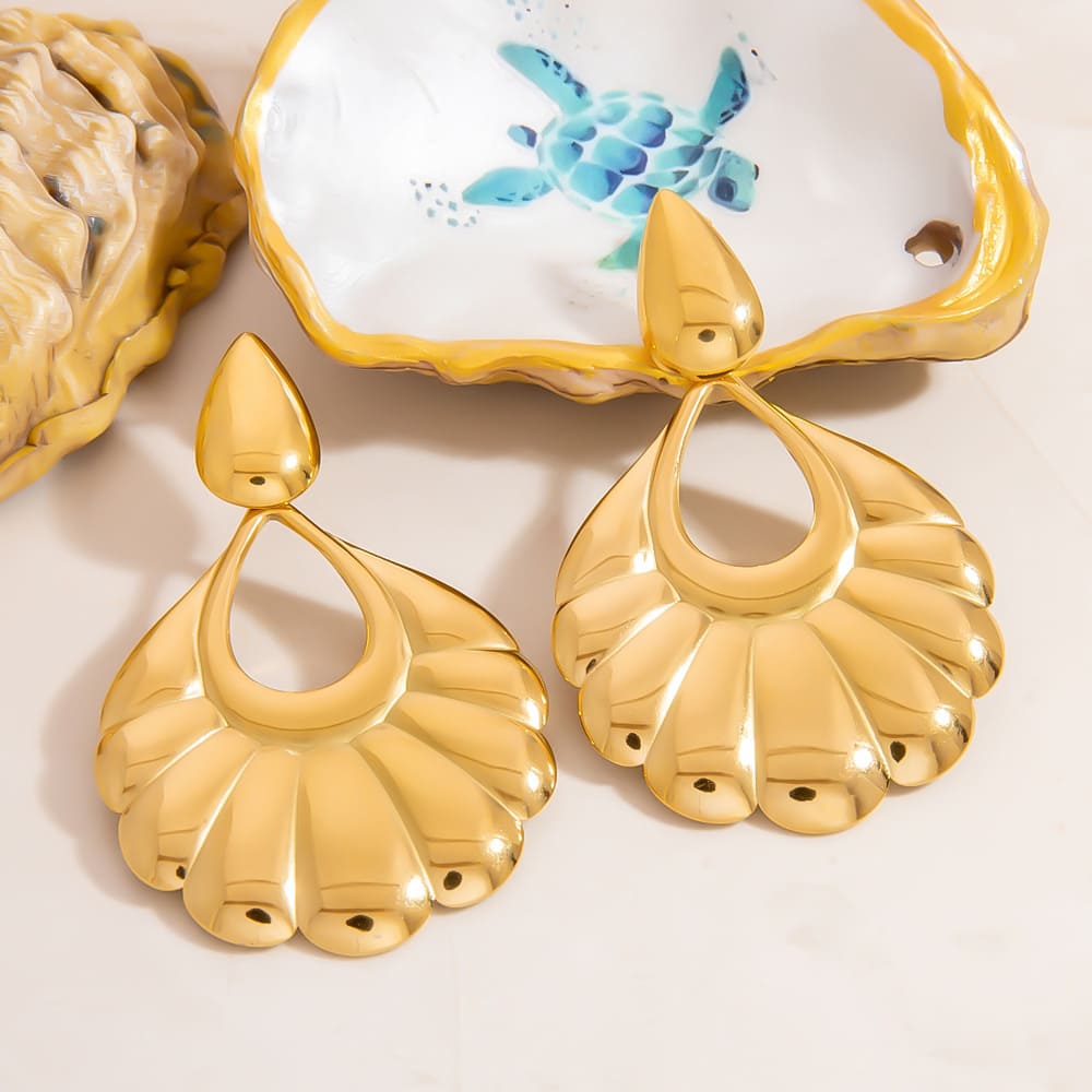 Teardrop Earrings – French Vintage Style Waterproof Statement Drops